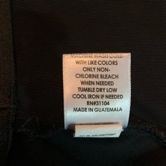 Kim Rogers Black Polyester Slacks 12S - Picture 6 of 8